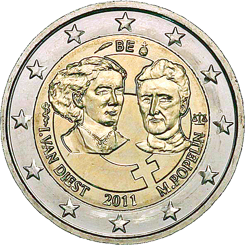 Euro Coins Belgium 2 Euro 2011 Commemorative The